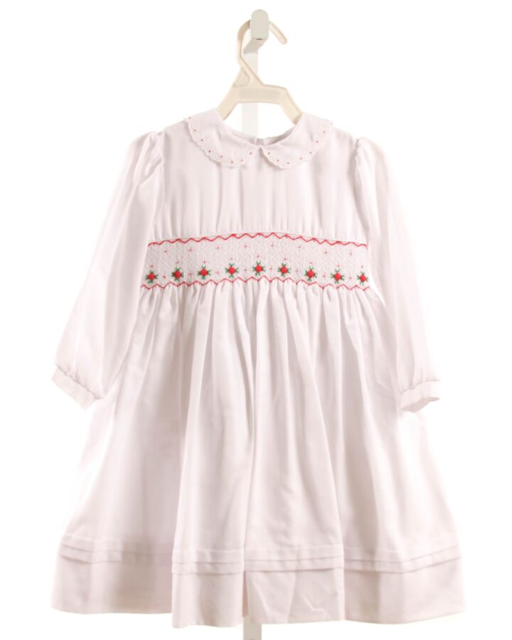 SARAH LOUISE  WHITE   SMOCKED DRESS