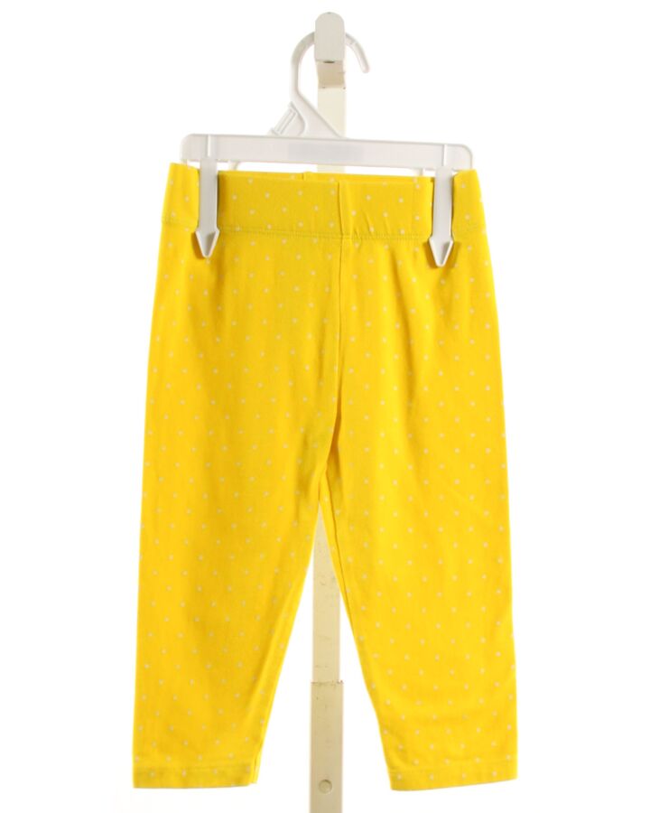 MINI BODEN  YELLOW KNIT POLKA DOT  LEGGINGS