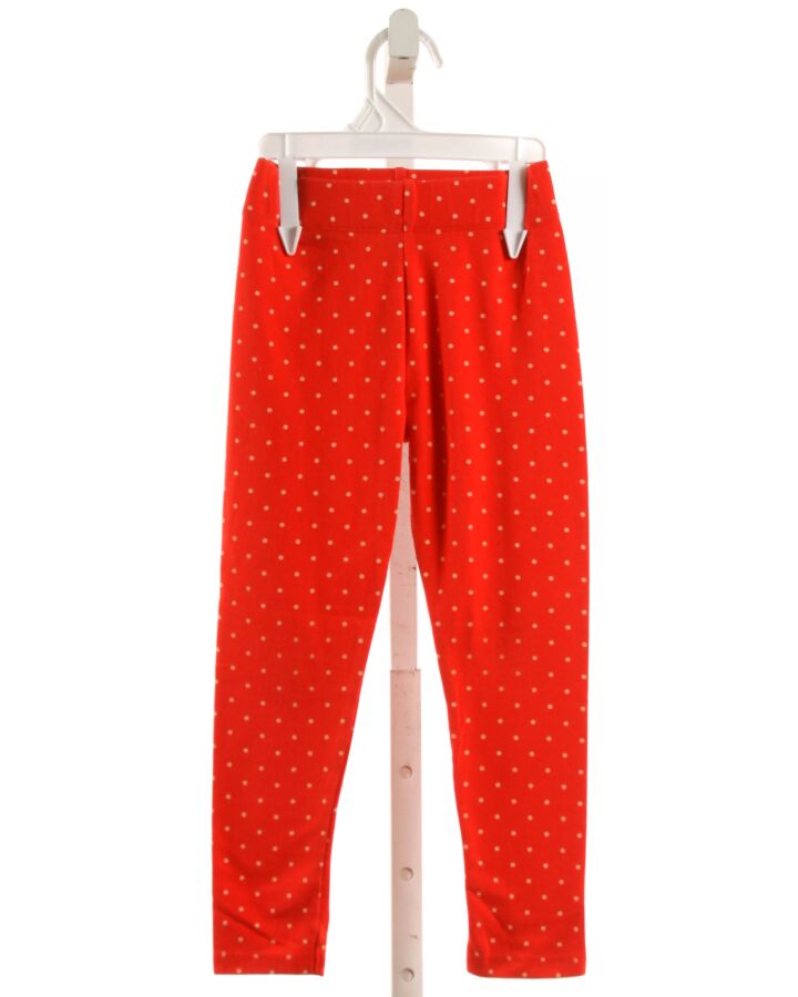 MINI BODEN  RED KNIT POLKA DOT  LEGGINGS