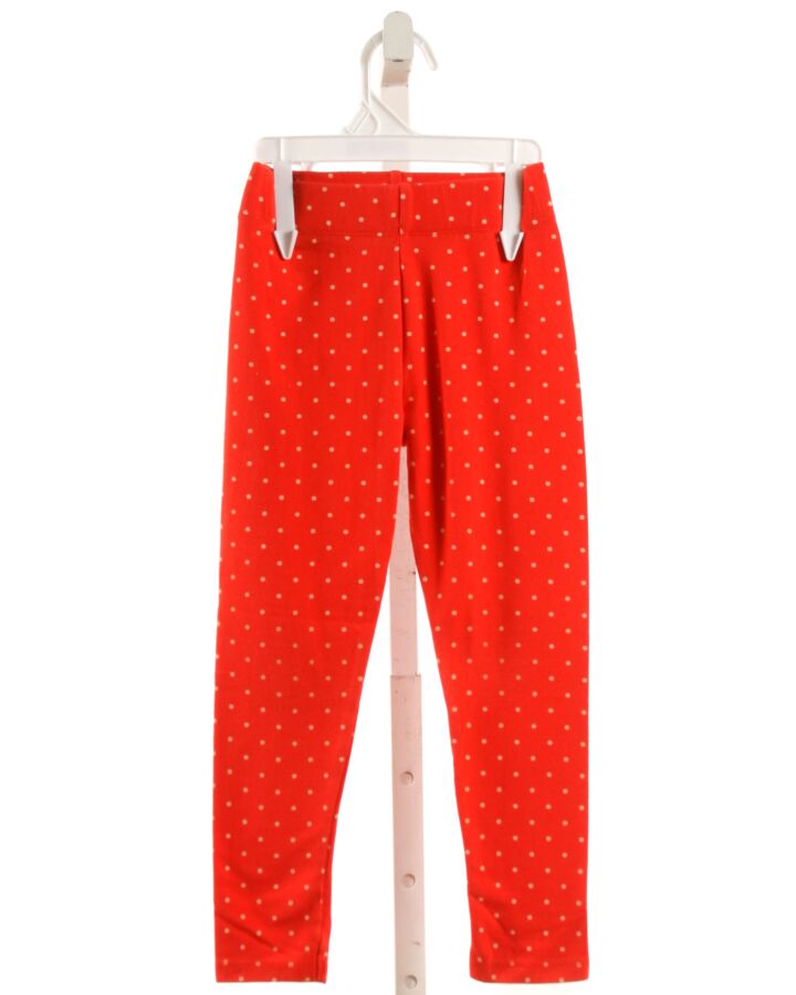 MINI BODEN  RED KNIT POLKA DOT  LEGGINGS