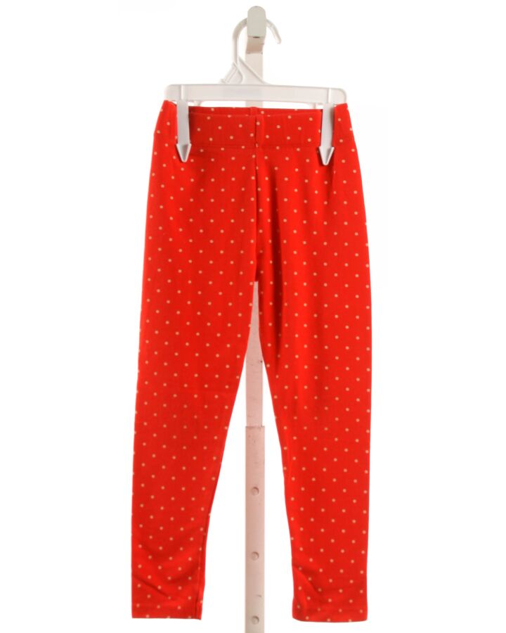 MINI BODEN  RED KNIT POLKA DOT  LEGGINGS