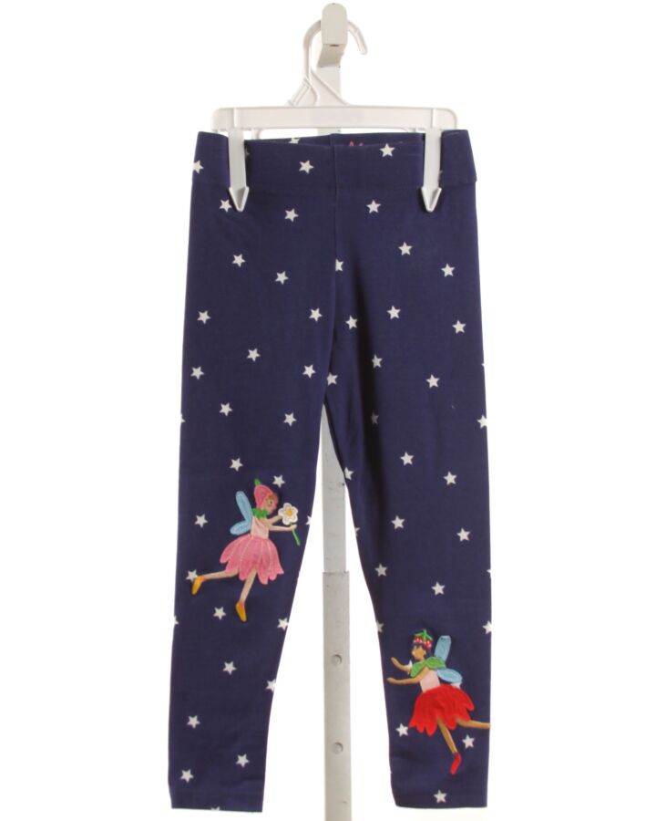 MINI BODEN  BLUE KNIT POLKA DOT  LEGGINGS