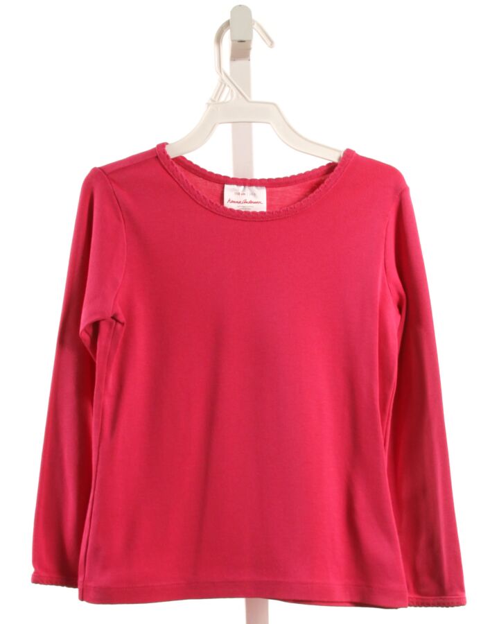 HANNA ANDERSSON  HOT PINK    KNIT LS SHIRT