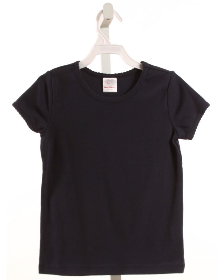 HANNA ANDERSSON  NAVY    KNIT SS SHIRT