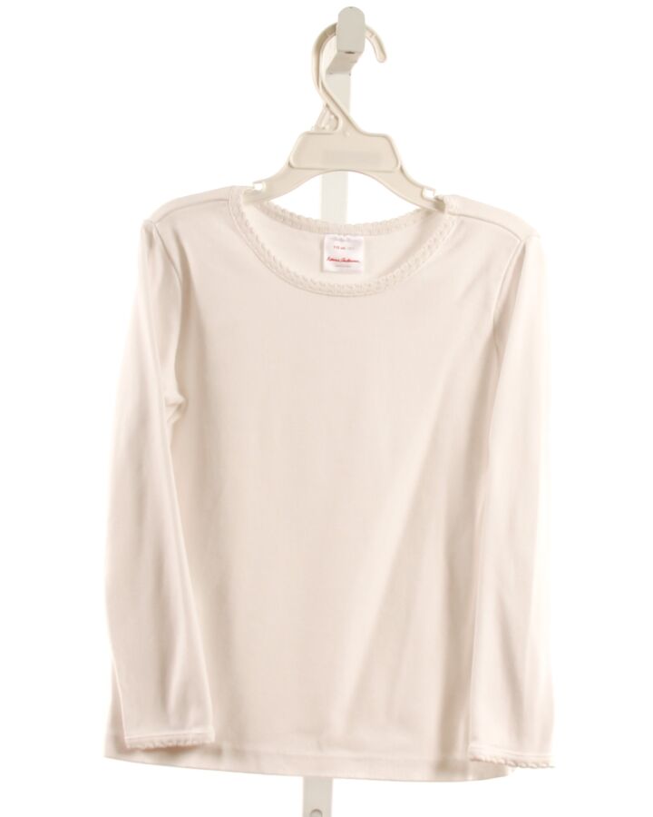 HANNA ANDERSSON  WHITE    KNIT LS SHIRT