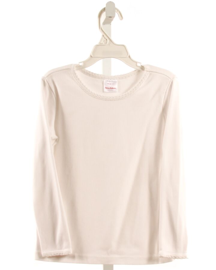 HANNA ANDERSSON  WHITE    KNIT LS SHIRT