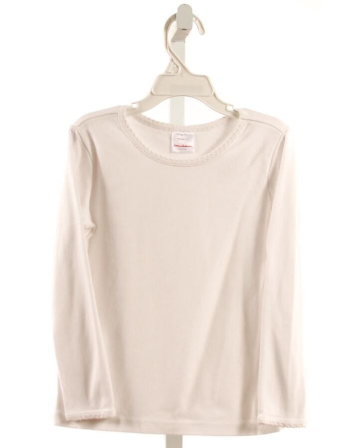 HANNA ANDERSSON  WHITE    KNIT LS SHIRT