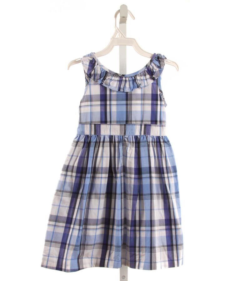 CPC  BLUE  PLAID  DRESS WITH RUFFLE