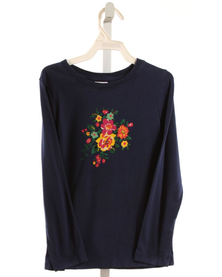 HANNA ANDERSSON  NAVY  FLORAL PRINTED DESIGN KNIT LS SHIRT