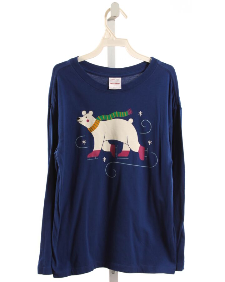 HANNA ANDERSSON  BLUE   PRINTED DESIGN KNIT LS SHIRT