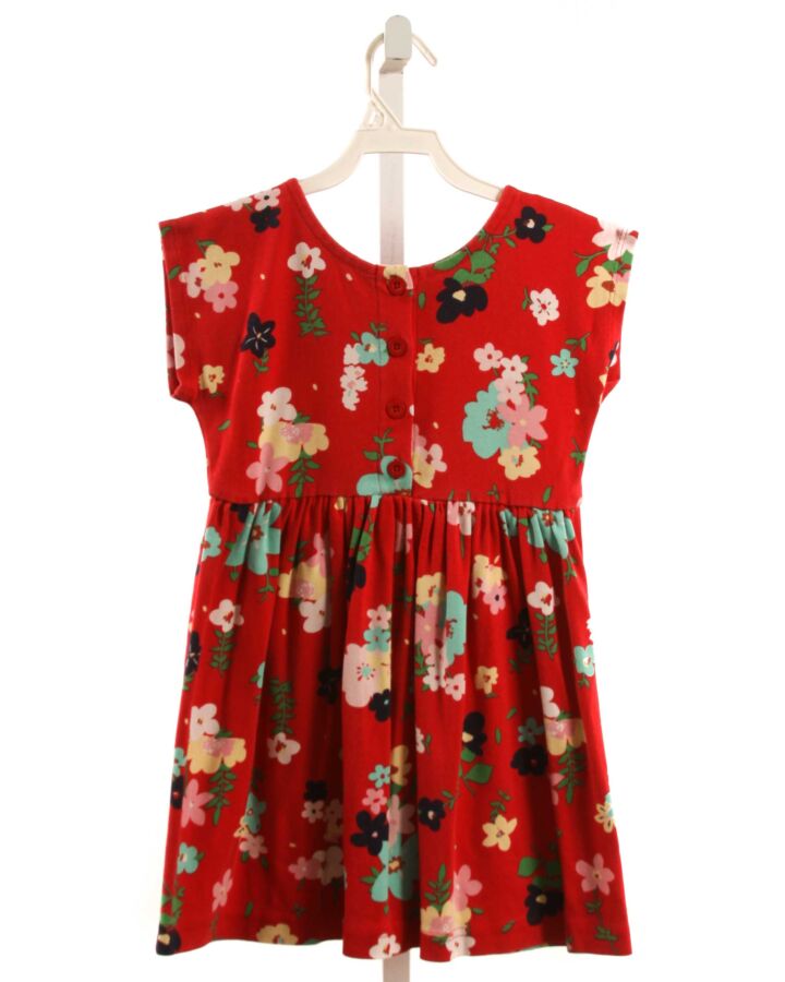 HANNA ANDERSSON  RED  FLORAL  KNIT DRESS