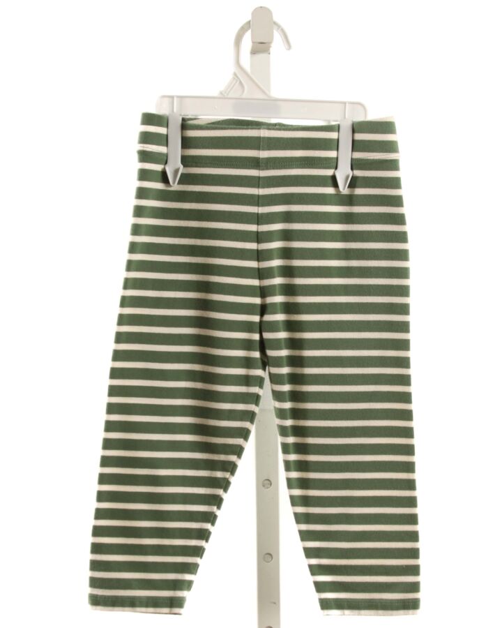MINI BODEN  GREEN  STRIPED  LEGGINGS