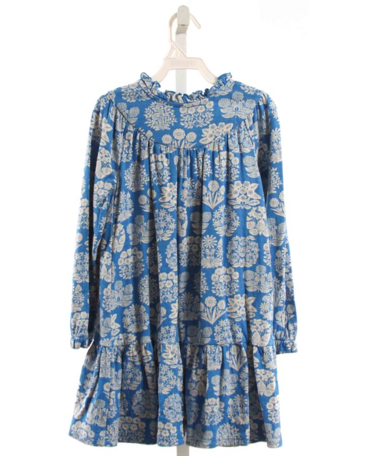 MINI BODEN  BLUE  FLORAL  KNIT DRESS