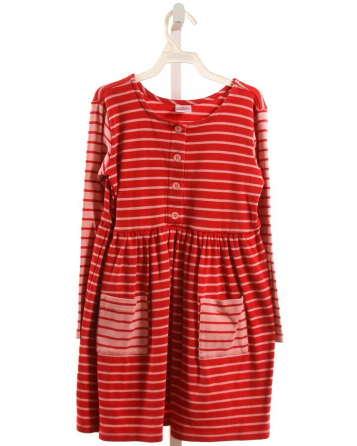 HANNA ANDERSSON  RED  STRIPED  KNIT DRESS