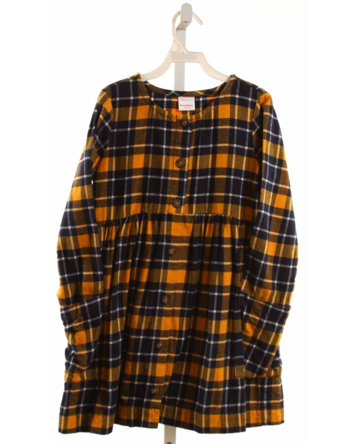 HANNA ANDERSSON  YELLOW FLANNEL PLAID  DRESS