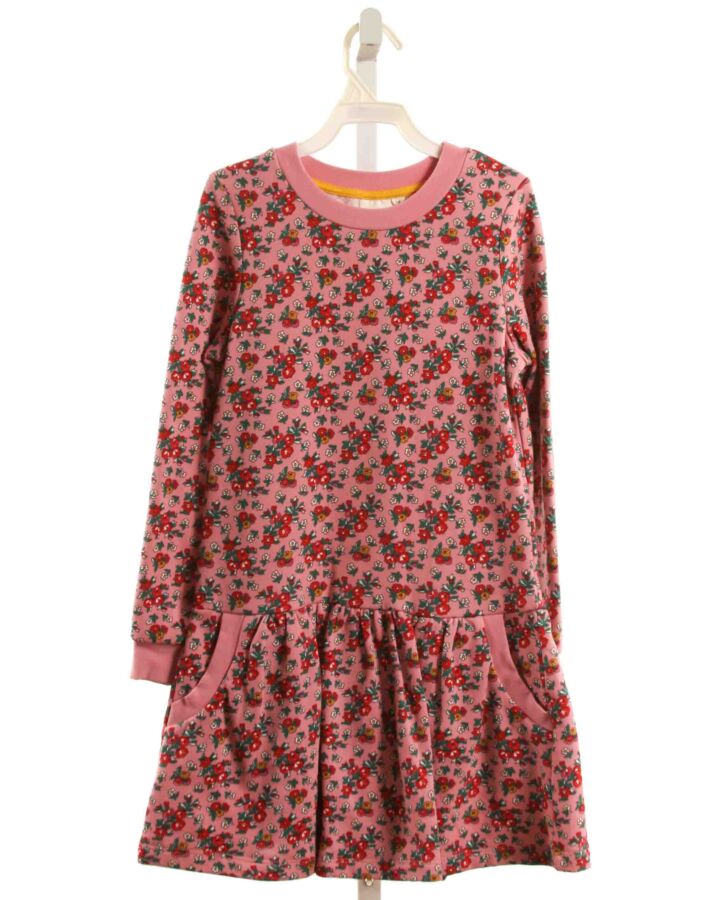 MINI BODEN  PINK  FLORAL  KNIT DRESS