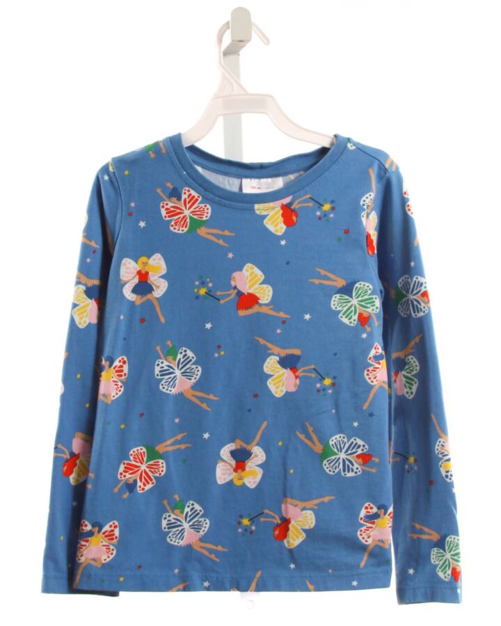 HANNA ANDERSSON  BLUE  PRINT  KNIT LS SHIRT