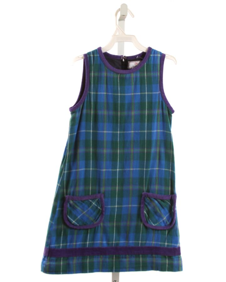 CPC  BLUE  PLAID  DRESS
