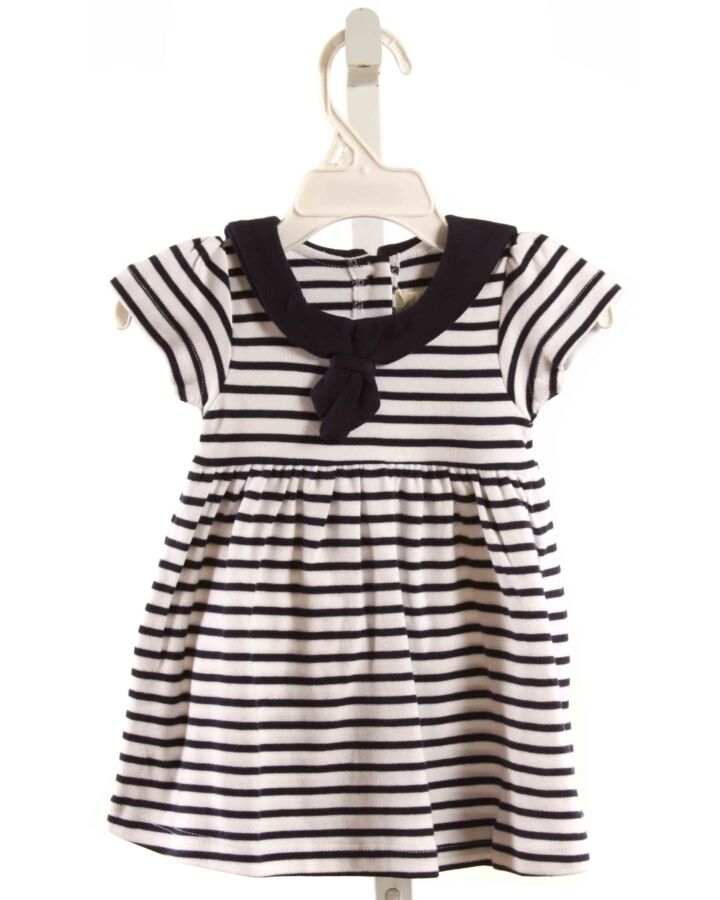 JOJO MAMAN BEBE  BLUE  STRIPED  KNIT DRESS