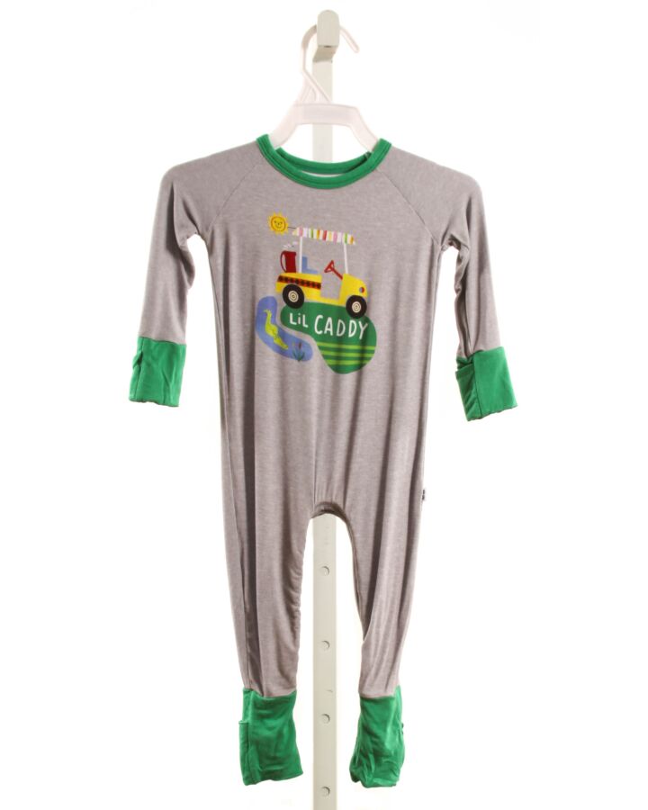 LITTLE SLEEPIES  GRAY KNIT  PRINTED DESIGN LAYETTE