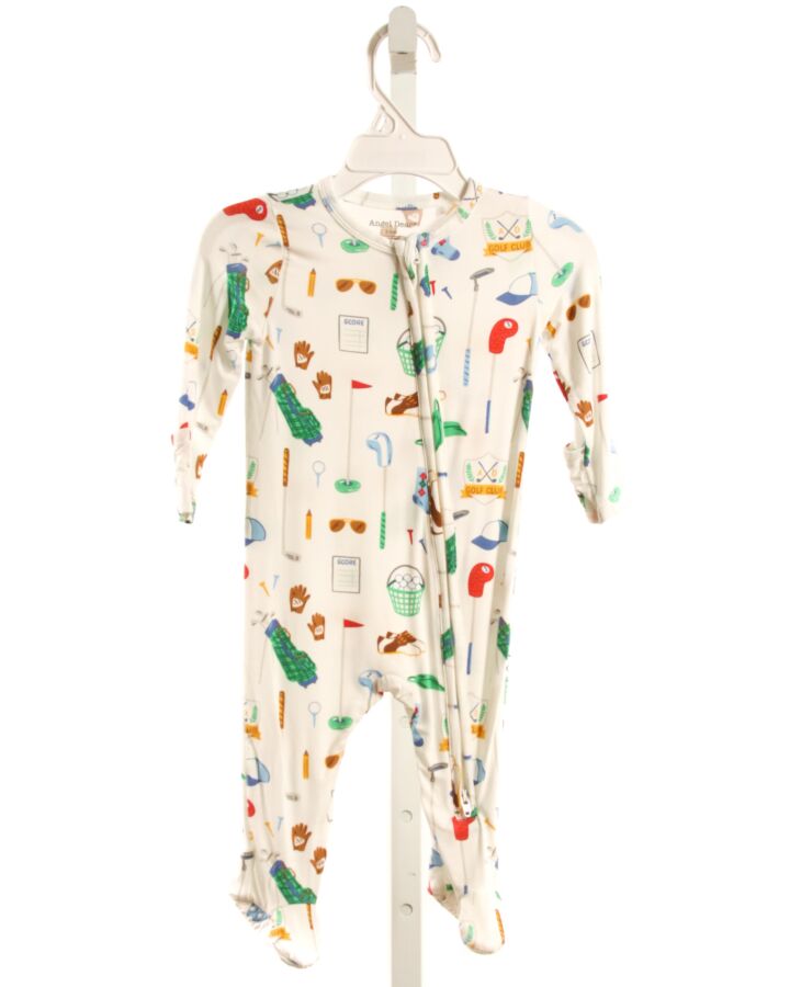 ANGEL DEAR  WHITE KNIT  PRINTED DESIGN LAYETTE