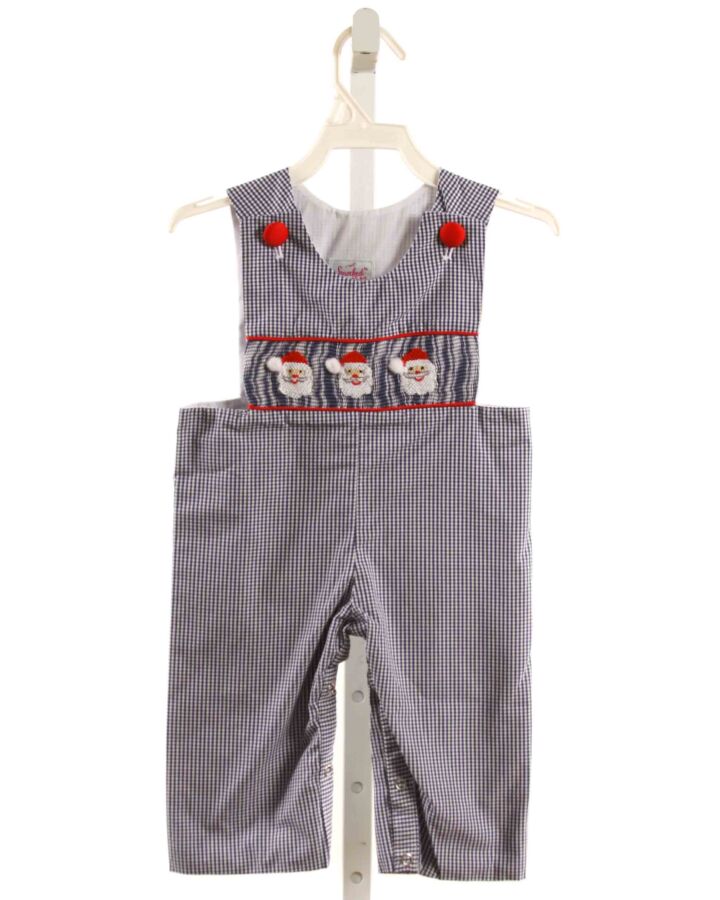 SMOCKED OR NOT  BLUE  GINGHAM SMOCKED LONGALL
