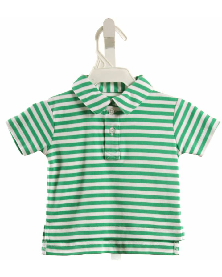 CPC  GREEN  STRIPED  KNIT SS SHIRT
