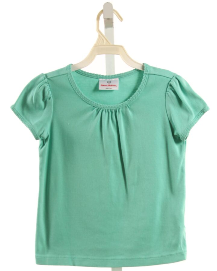 HANNA ANDERSSON  GREEN    KNIT SS SHIRT