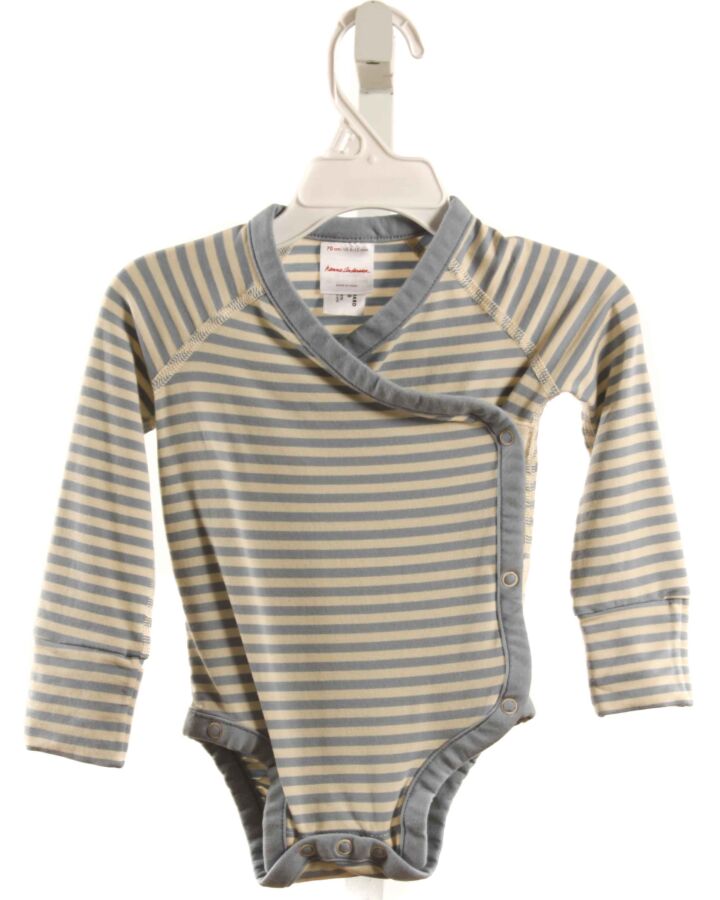 HANNA ANDERSSON  BLUE  STRIPED  KNIT BUBBLE