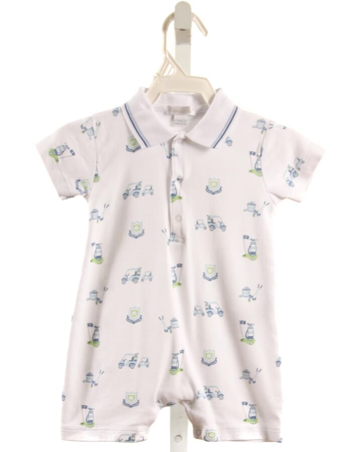 KISSY KISSY  WHITE   PRINTED DESIGN KNIT SHORTALL