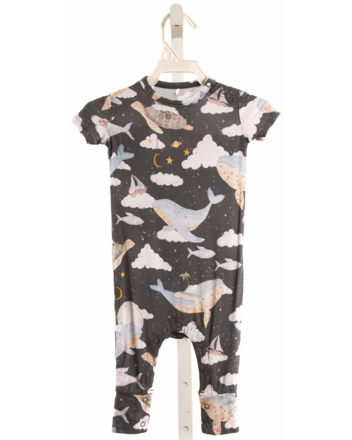 POSH PEANUT  GRAY KNIT  PRINTED DESIGN LAYETTE