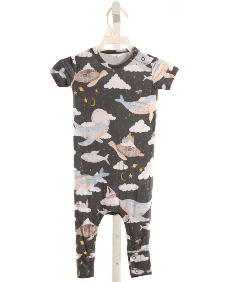 POSH PEANUT  GRAY KNIT  PRINTED DESIGN LAYETTE