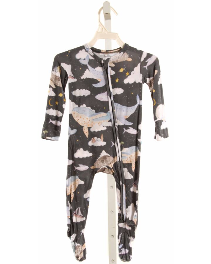 POSH PEANUT  GRAY KNIT  PRINTED DESIGN LAYETTE