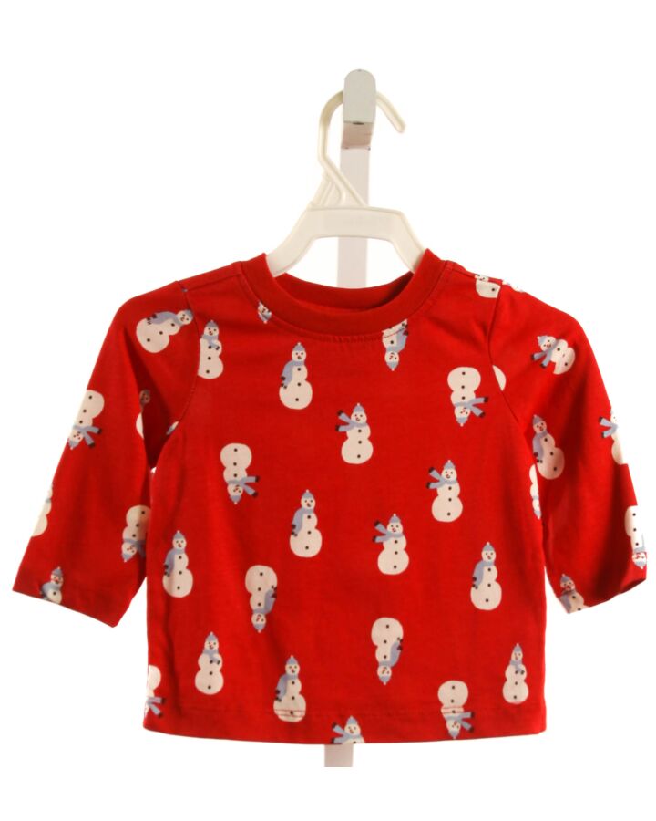 HANNA ANDERSSON  RED  PRINT  KNIT LS SHIRT