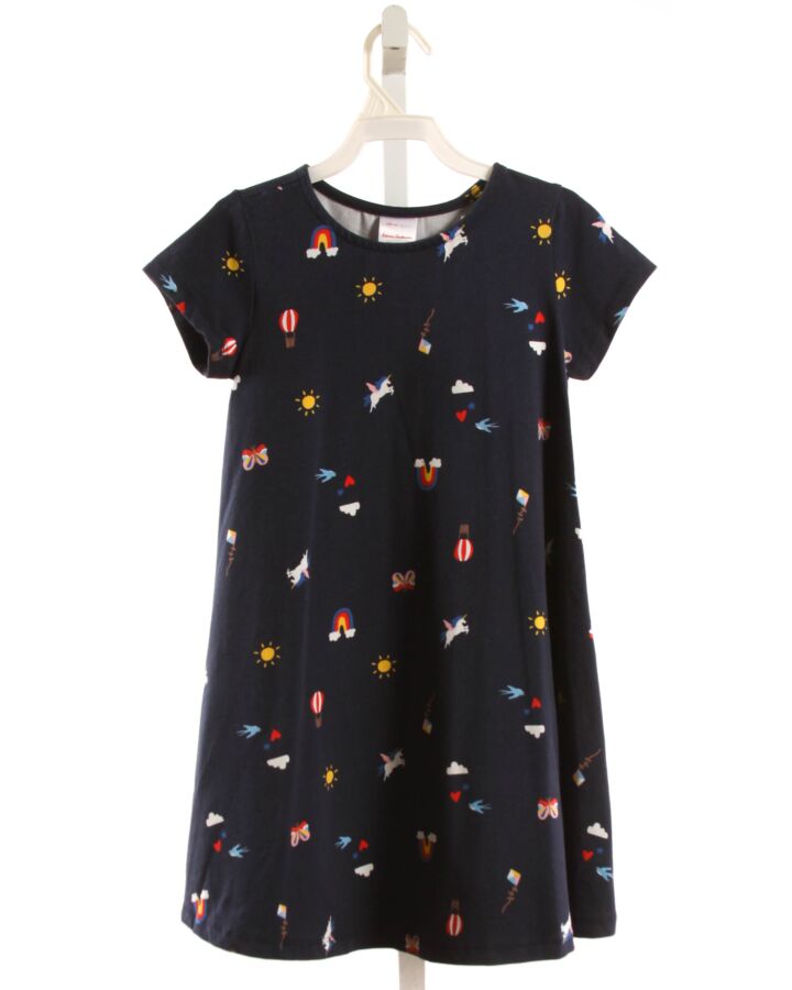 HANNA ANDERSSON  NAVY  PRINT  KNIT DRESS
