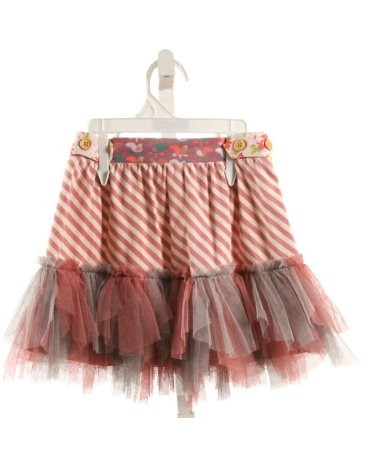 MATILDA JANE  LAVENDER  STRIPED  SKIRT WITH TULLE