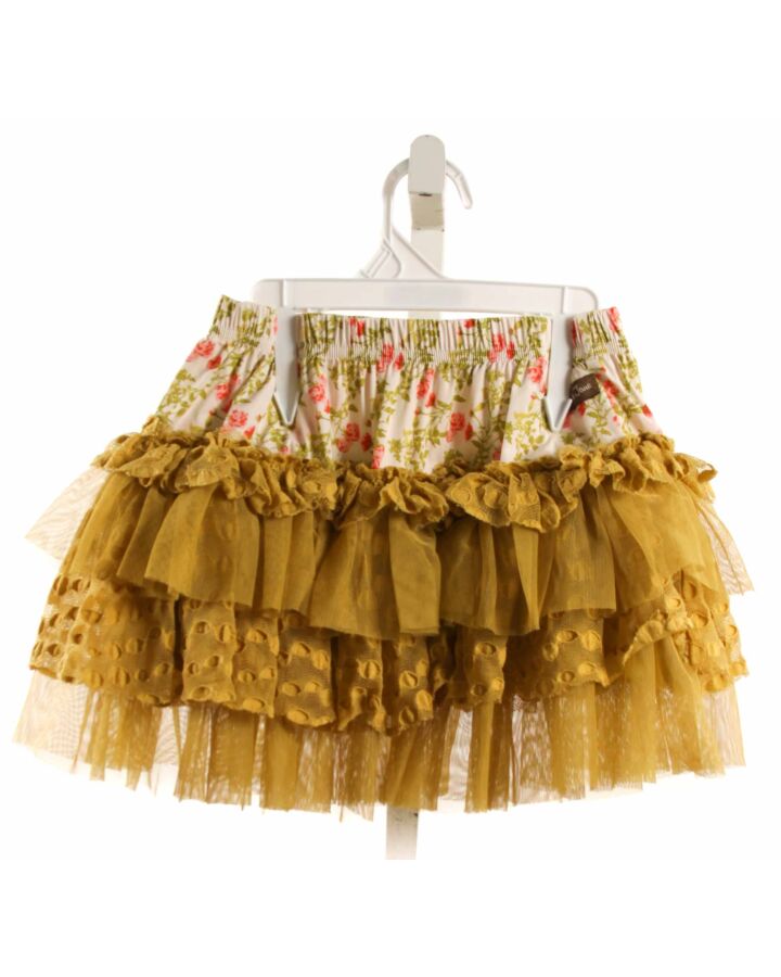 MATILDA JANE  MUSTARD TULLE   SKIRT WITH RUFFLE