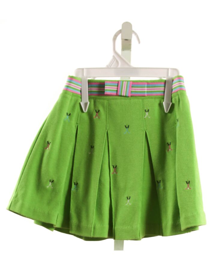 HARTSTRINGS  LIME GREEN   EMBROIDERED SKORT