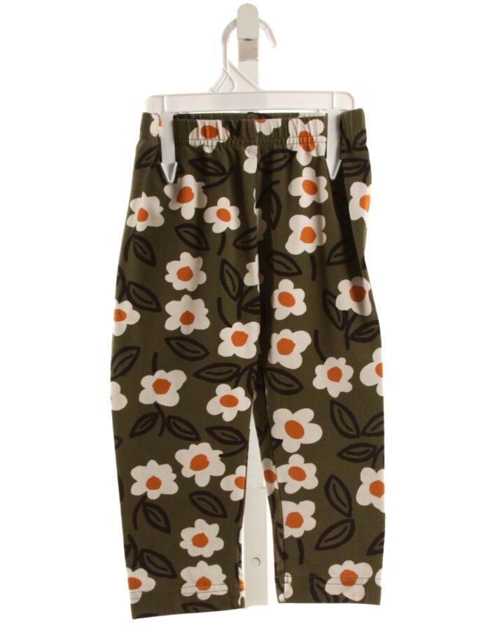 HANNA ANDERSSON  FOREST GREEN  FLORAL  LEGGINGS