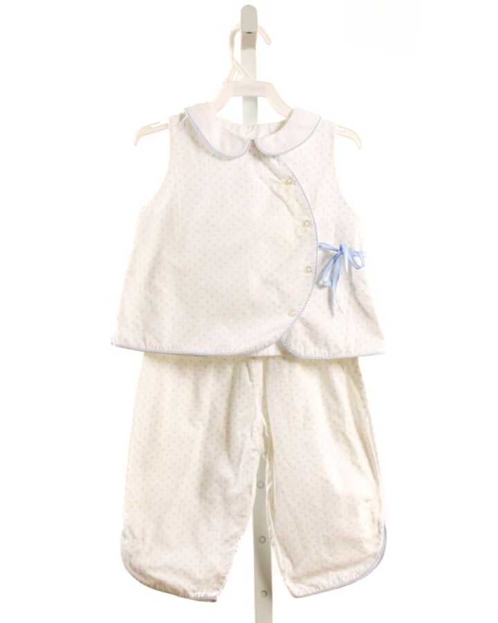 NO TAG  LT BLUE  POLKA DOT  2-PIECE OUTFIT