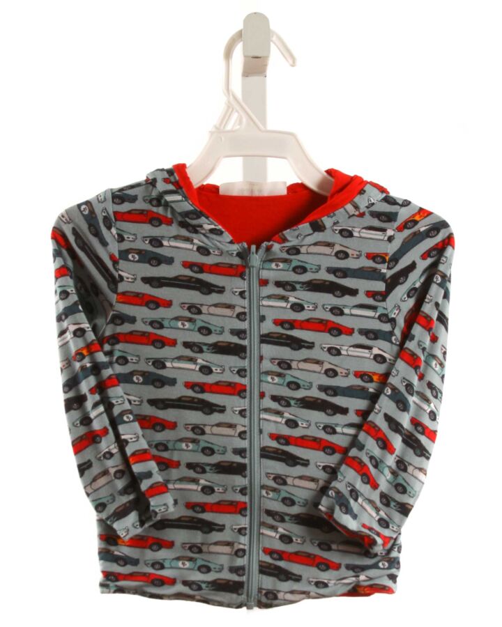 POSH PEANUT  BLUE   PRINTED DESIGN CARDIGAN