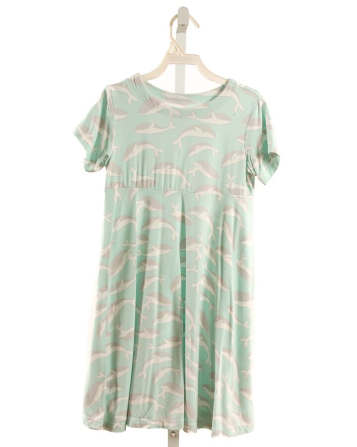 SWEET BAMBOO  MINT   PRINTED DESIGN KNIT DRESS