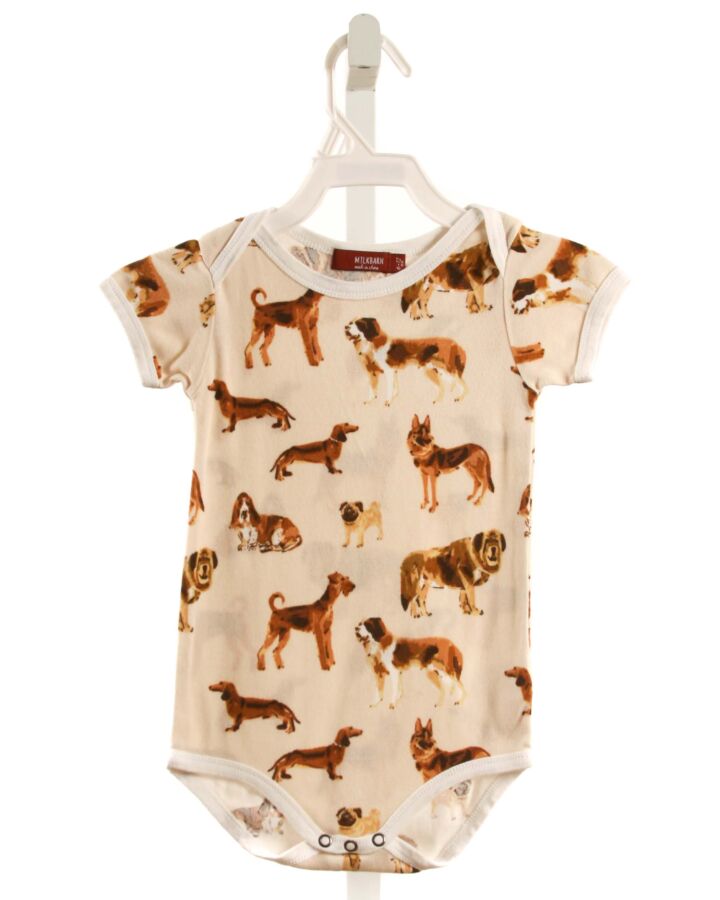 MILKBARN  BROWN   PRINTED DESIGN KNIT BUBBLE