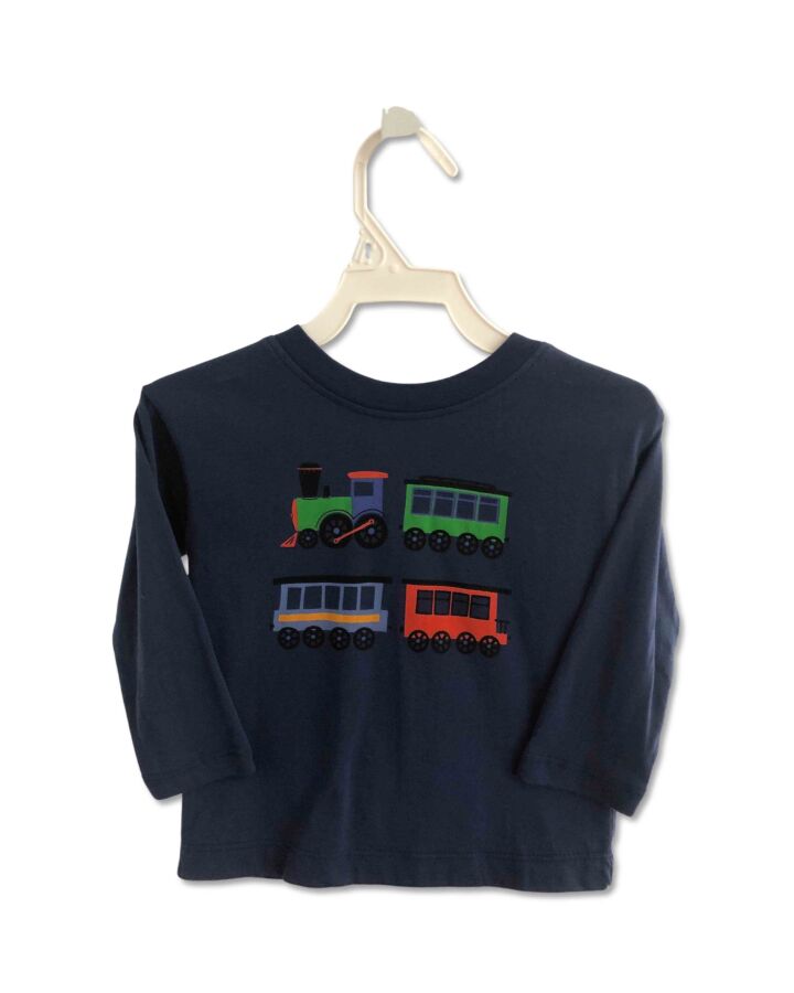 HANNA ANDERSSON  NAVY   PRINTED DESIGN KNIT LS SHIRT