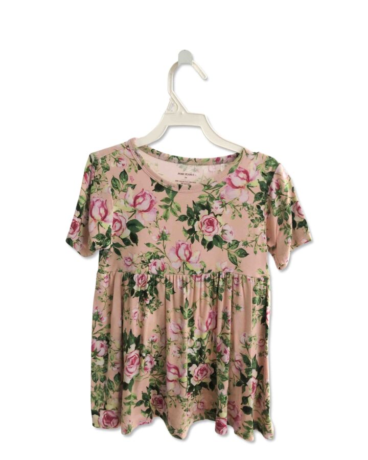 POSH PEANUT  PINK  FLORAL  KNIT SS SHIRT