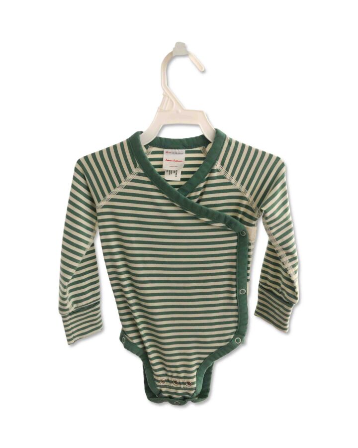 HANNA ANDERSSON  GREEN  STRIPED  KNIT LS SHIRT