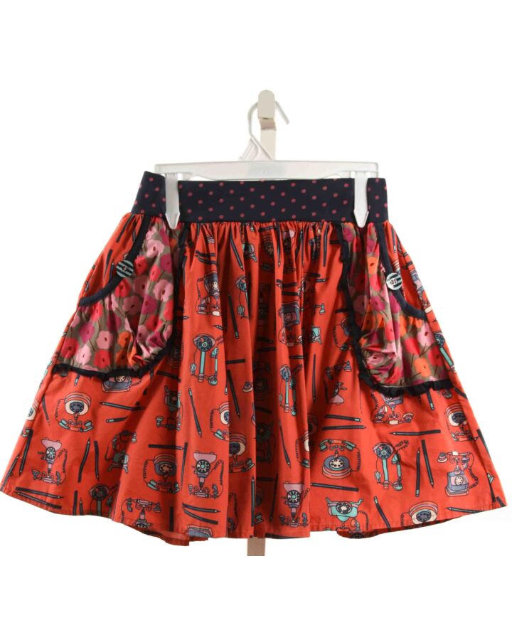 MATILDA JANE  RED  PRINT  SKIRT