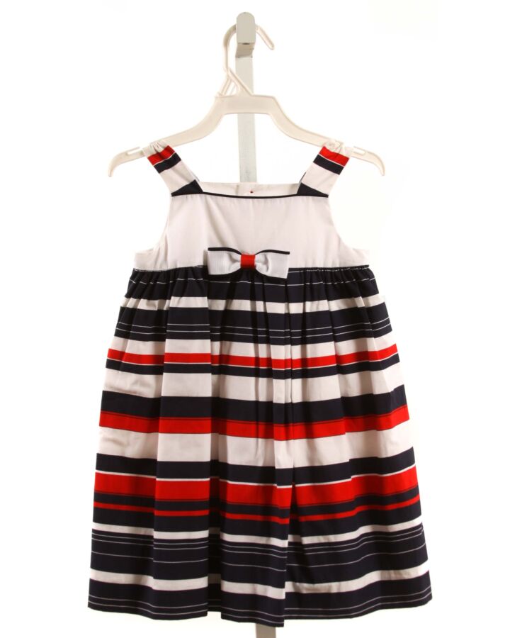 LULI & ME  MULTI-COLOR  STRIPED  DRESS WITH BOW
