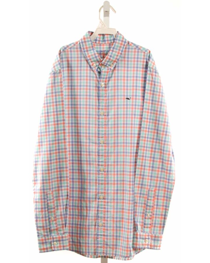 VINEYARD VINES  MULTI-COLOR  PLAID  DRESS SHIRT