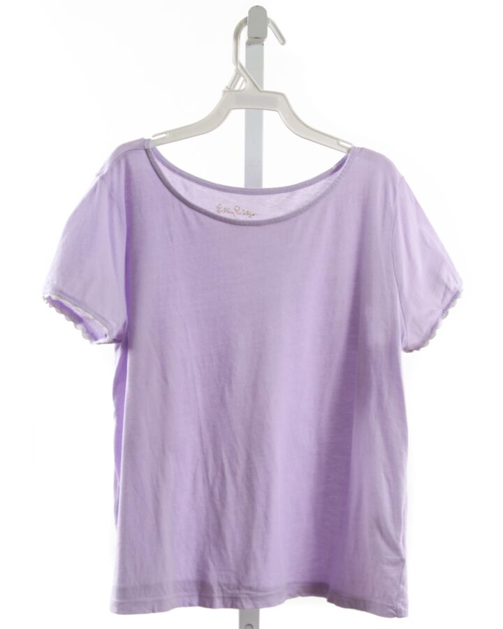 LILLY PULITZER  LAVENDER    T-SHIRT WITH RIC RAC